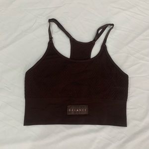Balance Athletica Dark Brown Crop Top